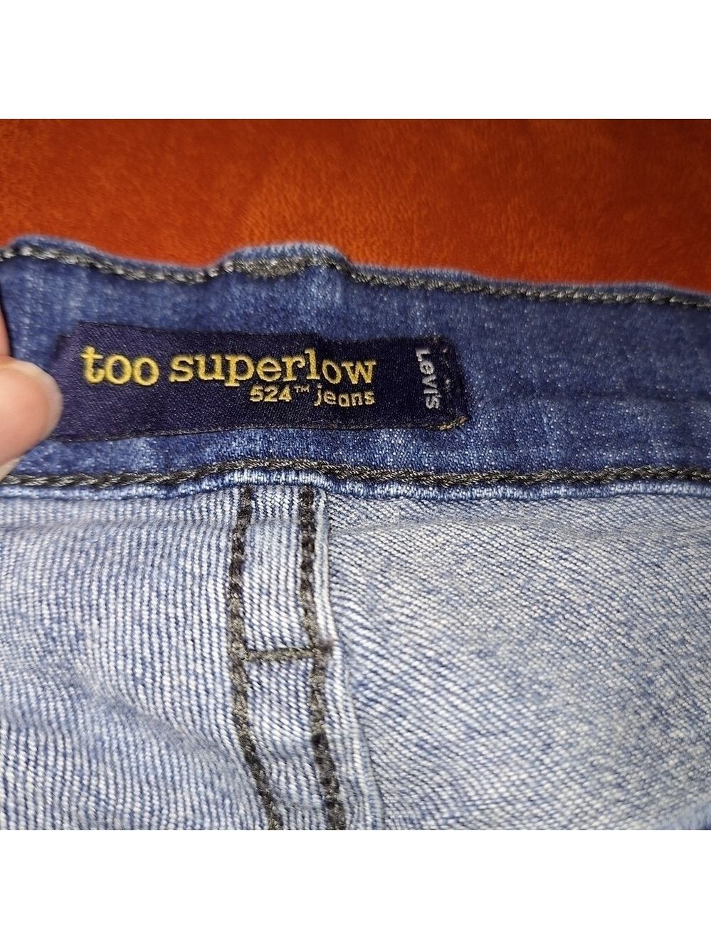 Levi's Jeans Bootcut Low Rise Juniors Size 17 - Picture 3 of 7